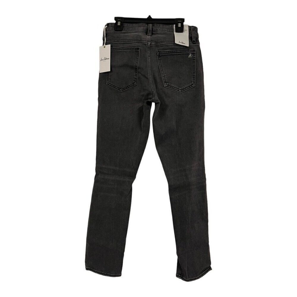 Sam Edelman The Stiletto Straight Jean~Size 0/25~Faded Black Hi Rise NWT L9 18